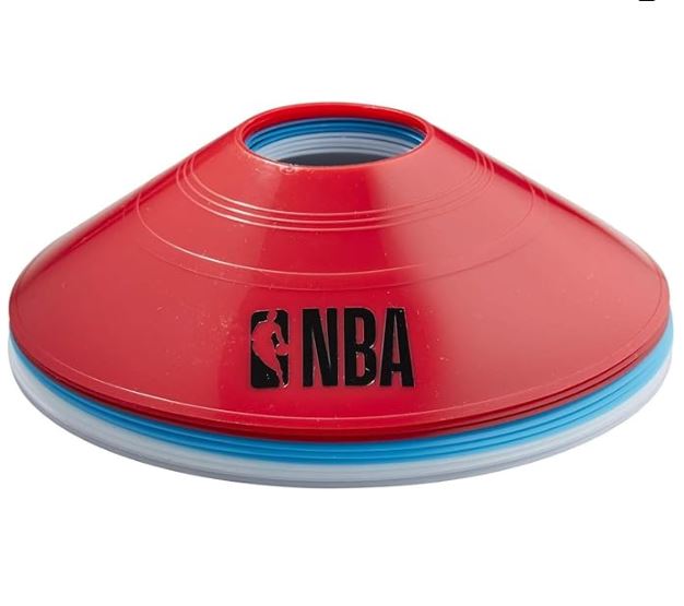 Red sports cone with NBA logo on a white background