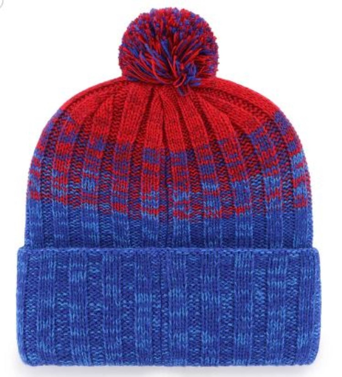 '47 NFL Buffalo Bills Cascade Cuff Pom Knit - Red/Blue