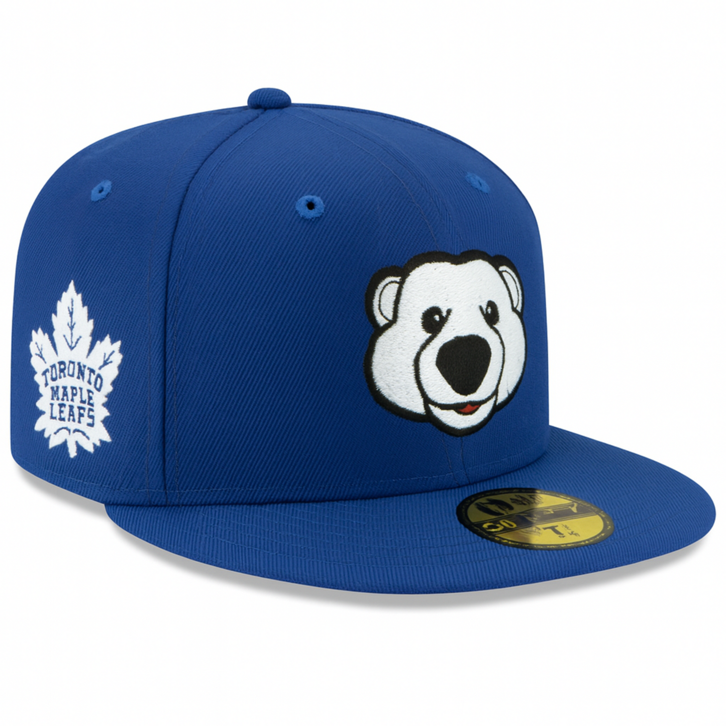 New Era NHL Toronto Maple Leafs Carlton The Bear 59FIFTY Fitted Hat - Royal Blue