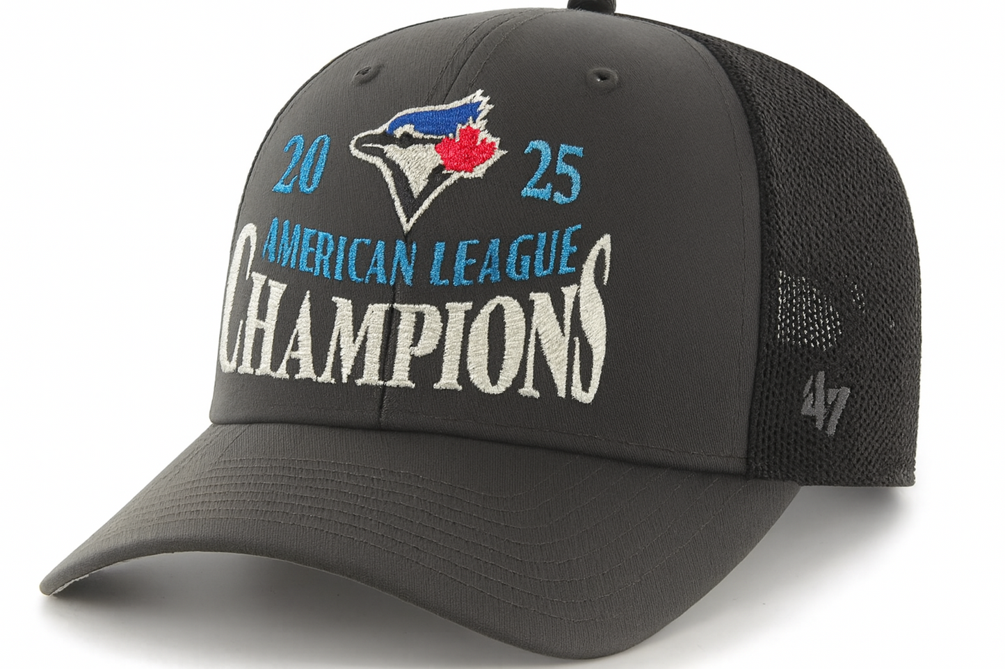 '47 MLB Toronto Blue Jays ALCS Champions Trucker Hat - Grey