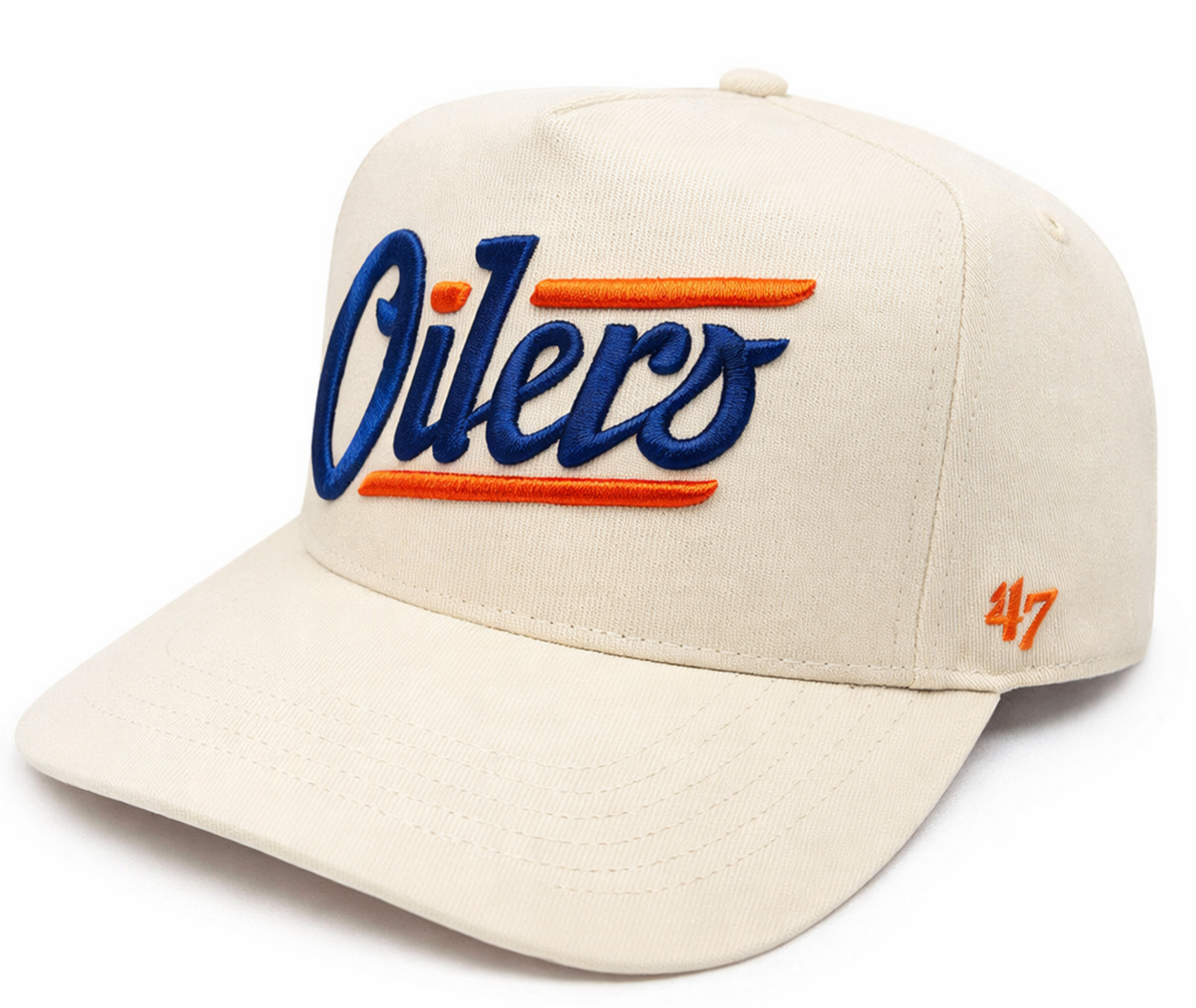 47 NHL Edmonton Oilers Sure Shot Hitch Snapback Hat - Off-White
