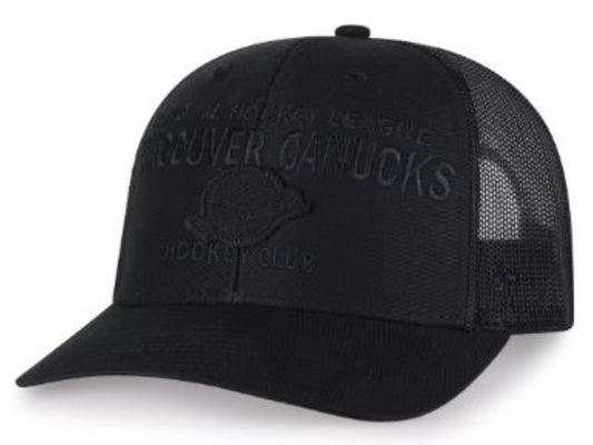 '47 NHL Vancouver Canucks Contemporary Mesh Trucker Hat - Black