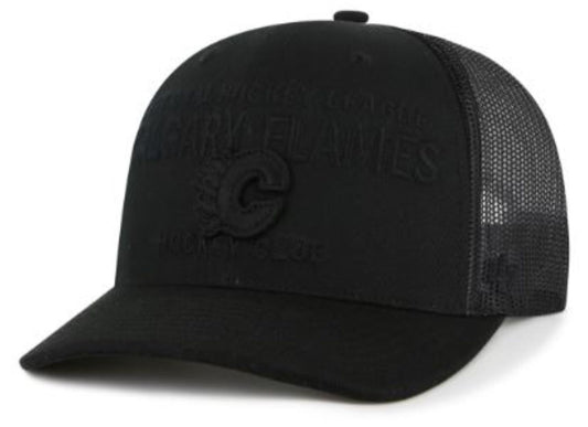 '47 NHL Calgary Flames Contemporary Mesh Trucker Hat - Black