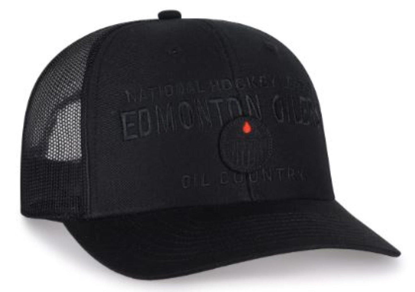 '47 NHL Edmonton Oilers Contemporary Mesh Trucker Hat - Black