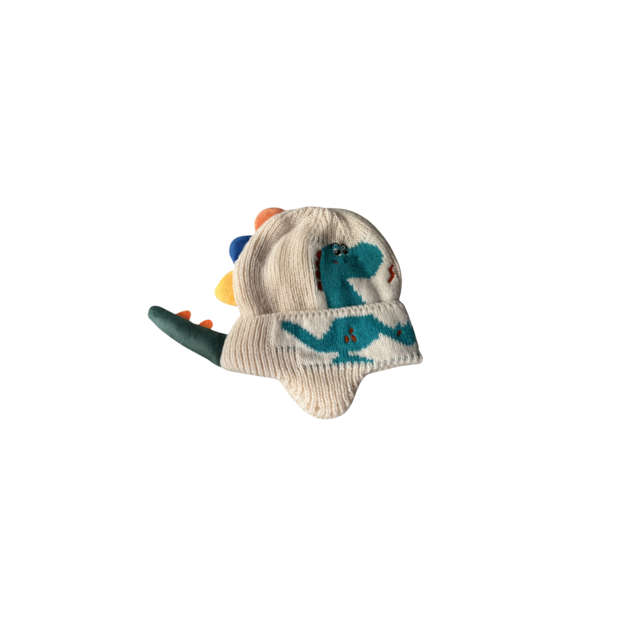WHITE DINOSAUR Youth Beanie