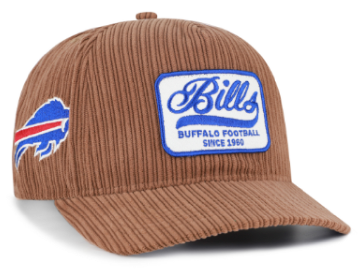 ’47 NFL Buffalo Bills Cord Patch Hitch RF Adjustable Hat - Brown