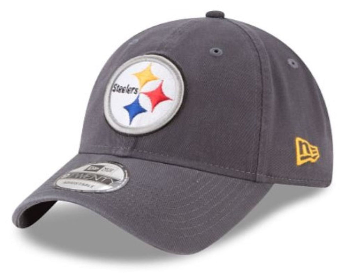 New Era NFL Pittsburgh Steelers 9TWENTY Core Classic 2.0 Adjustable Cap - Graphite
