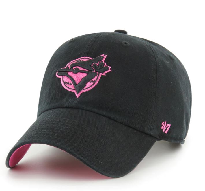 Toronto Blue Jays 47' Clean up Cotton Candy Adjustable Hat -  Black/Pink