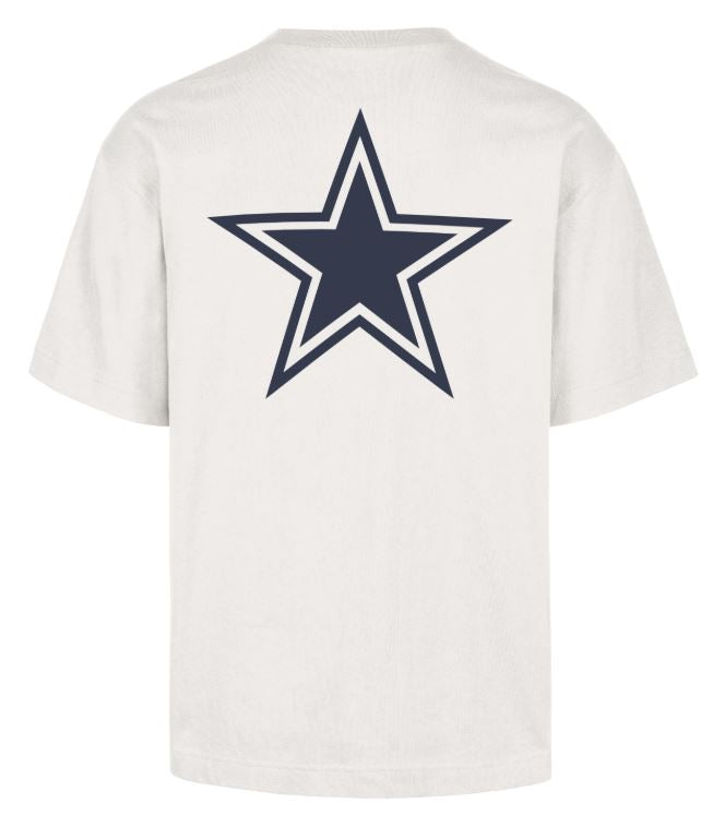 '47 NFL Dallas Cowboys Men's Lateral Foundation Sandstone Tee - White