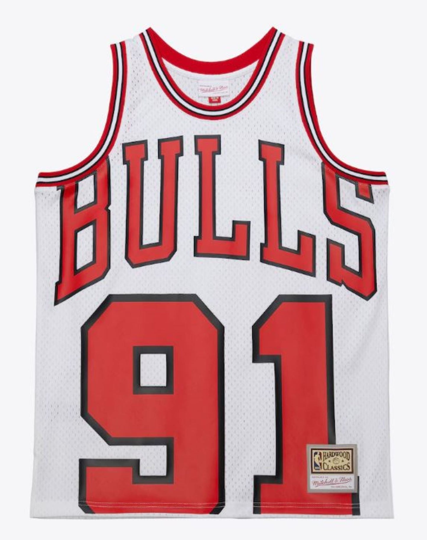 Mitchell & Ness NBA Chicago Bulls Dennis Rodman 1997 Maxxed Out Fashion Jersey - White/Red