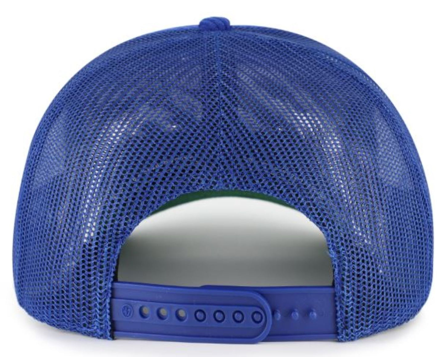 '47 NHL Edmonton Oilers Double Header Rope Mesh Adjustable Snapback Hat - Blue