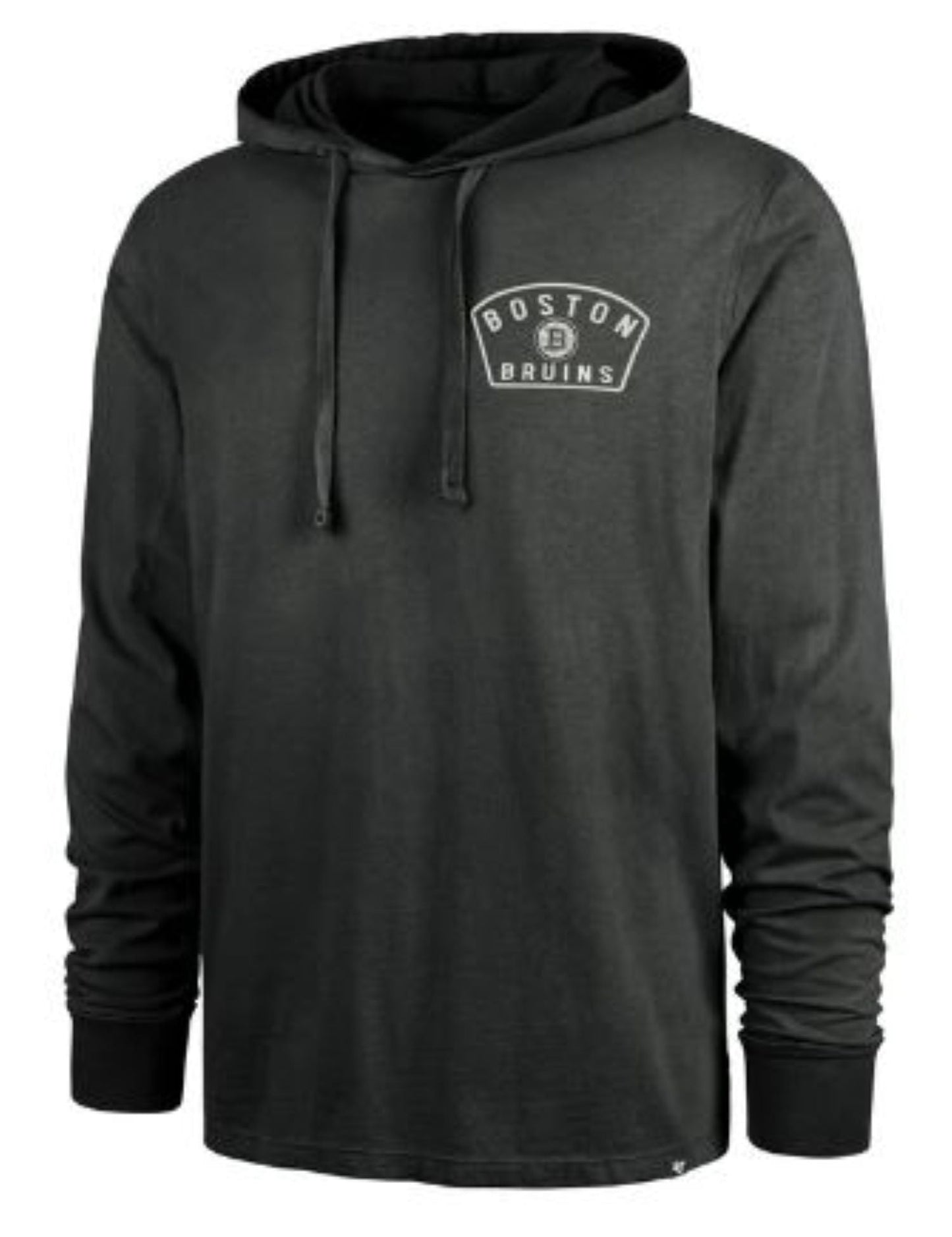 '47 Boston Bruins Dusted Overhand River Jersey Hoodie - Black