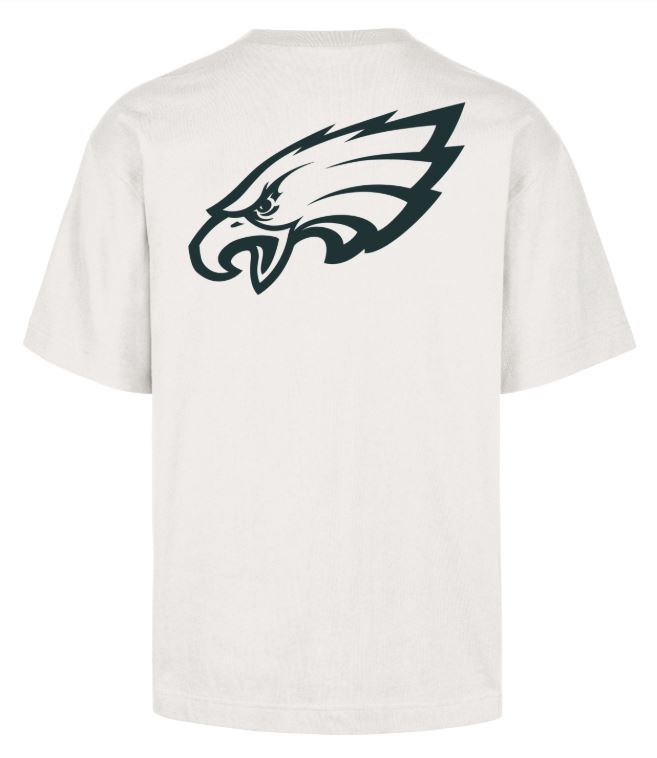 '47 NFL Philadelphia Eagles Men's Lateral Foundation Sandstone Tee - White