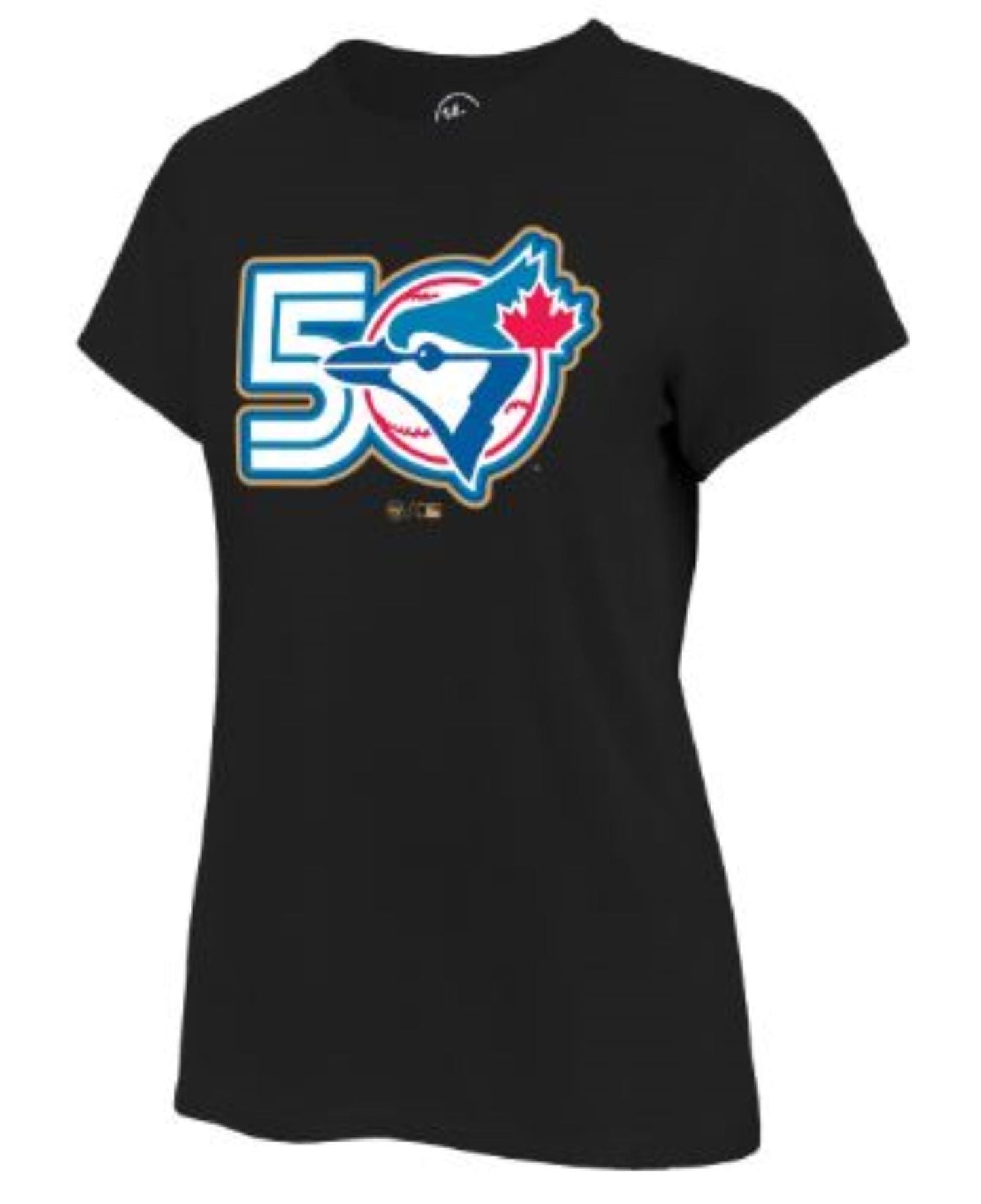 '47 MLB Toronto Blue Jays Women's Fan 50th Anniversary Tee - Black