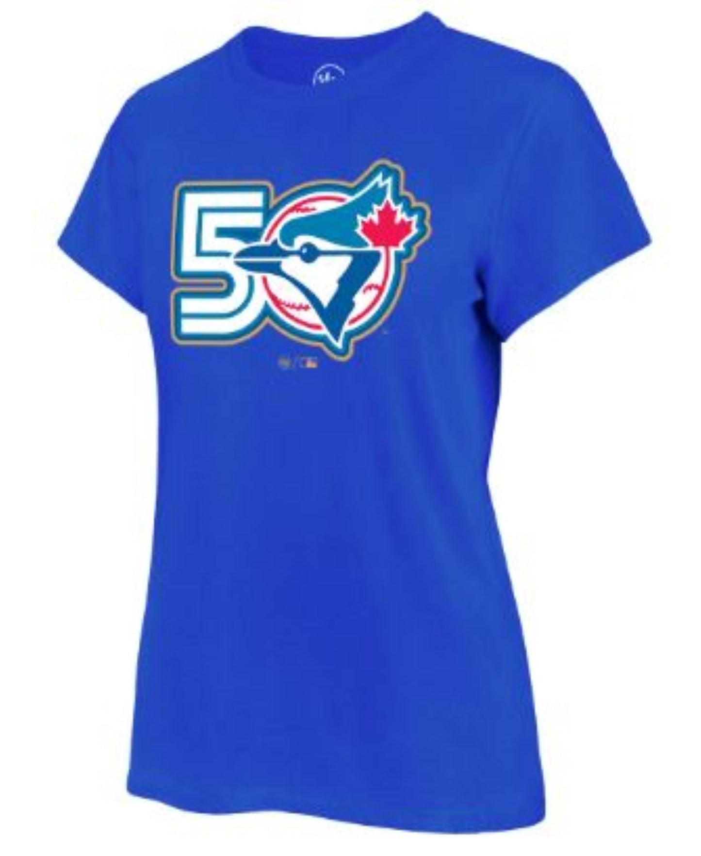 '47 MLB Toronto Blue Jays Women's Fan 50th Anniversary Tee - Blue