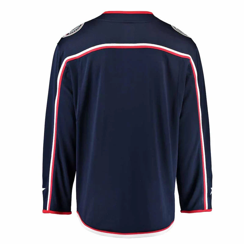 NHL Youth Columbus Blue Jackets Blank Replica Jersey - Navy