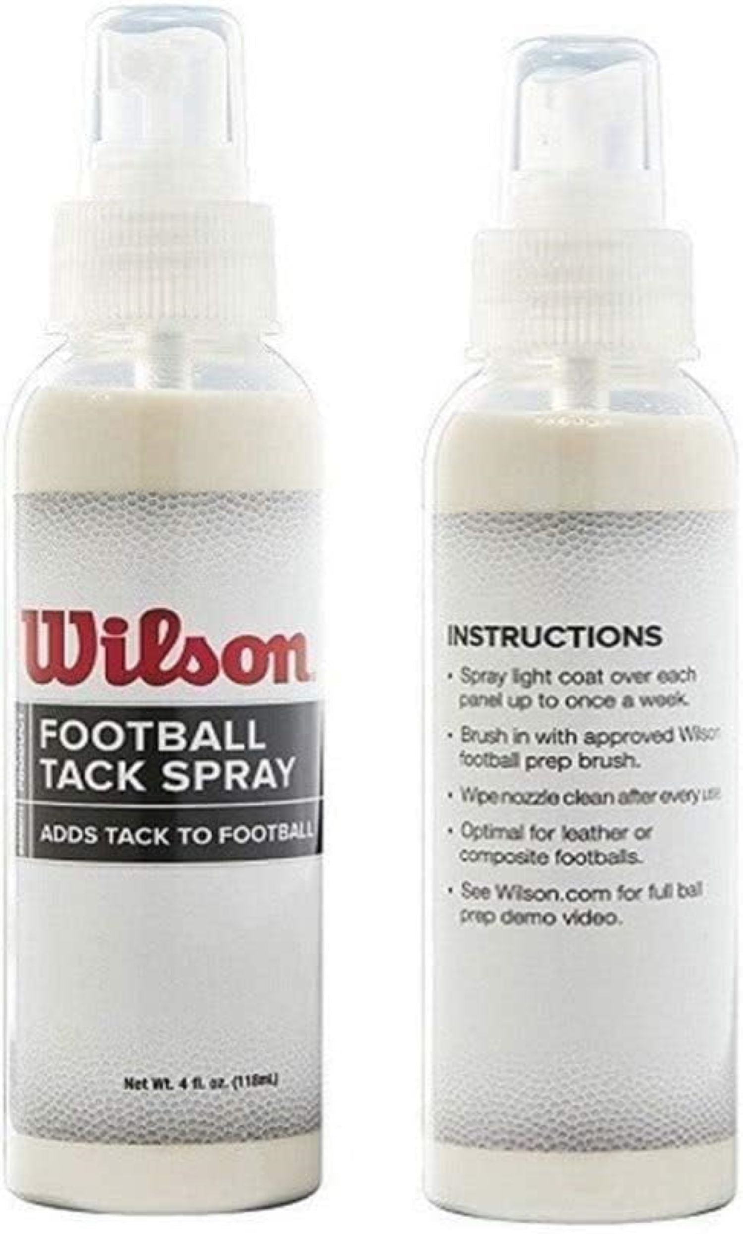 Two bottles of Wilson Football Tack Spray on a white background