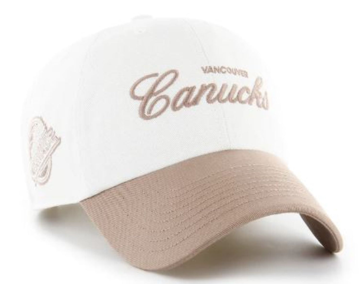 '47 NHL Vancouver Canucks Foundational TT Clean Up Hat - White/Tan