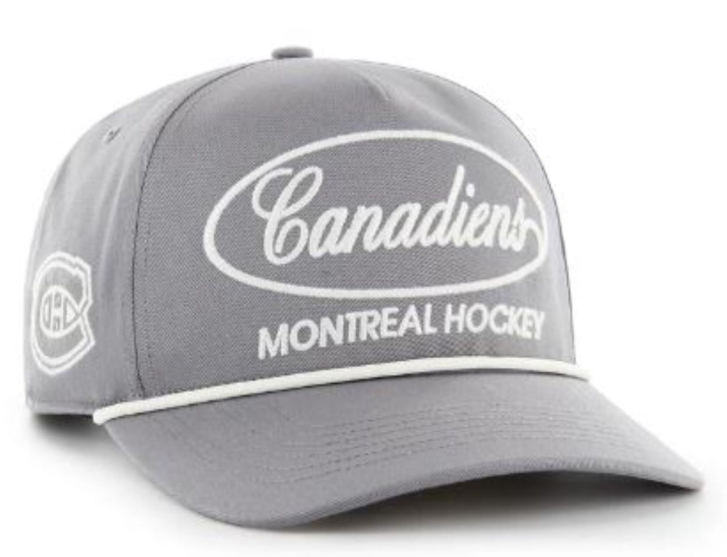 '47 NHL Montreal Canadiens Foundational Hitch RF Adjustable Snapback Hat - Grey
