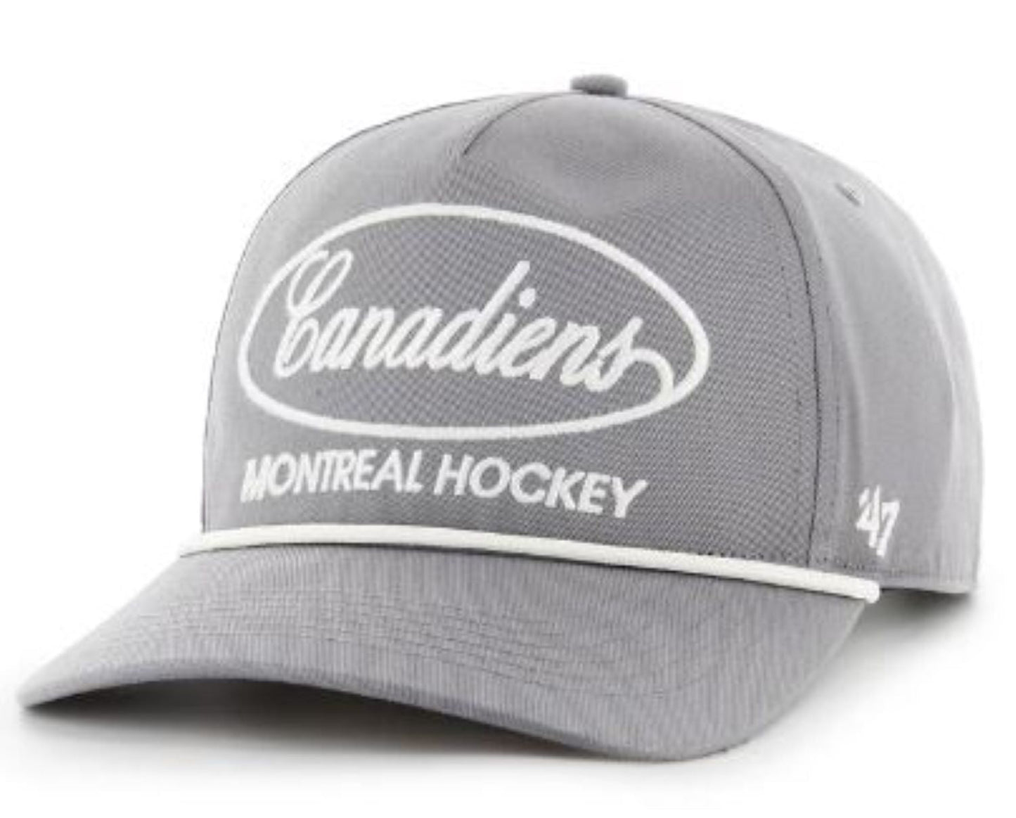 '47 NHL Montreal Canadiens Foundational Hitch RF Adjustable Snapback Hat - Grey