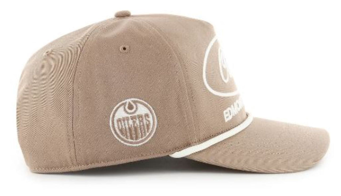 '47 NHL Edmonton Oilers Foundational Hitch RF Adjustable Snapback Hat - Khaki