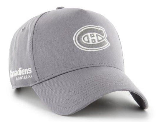 Gray cap with Montreal Canadiens logo on a white background