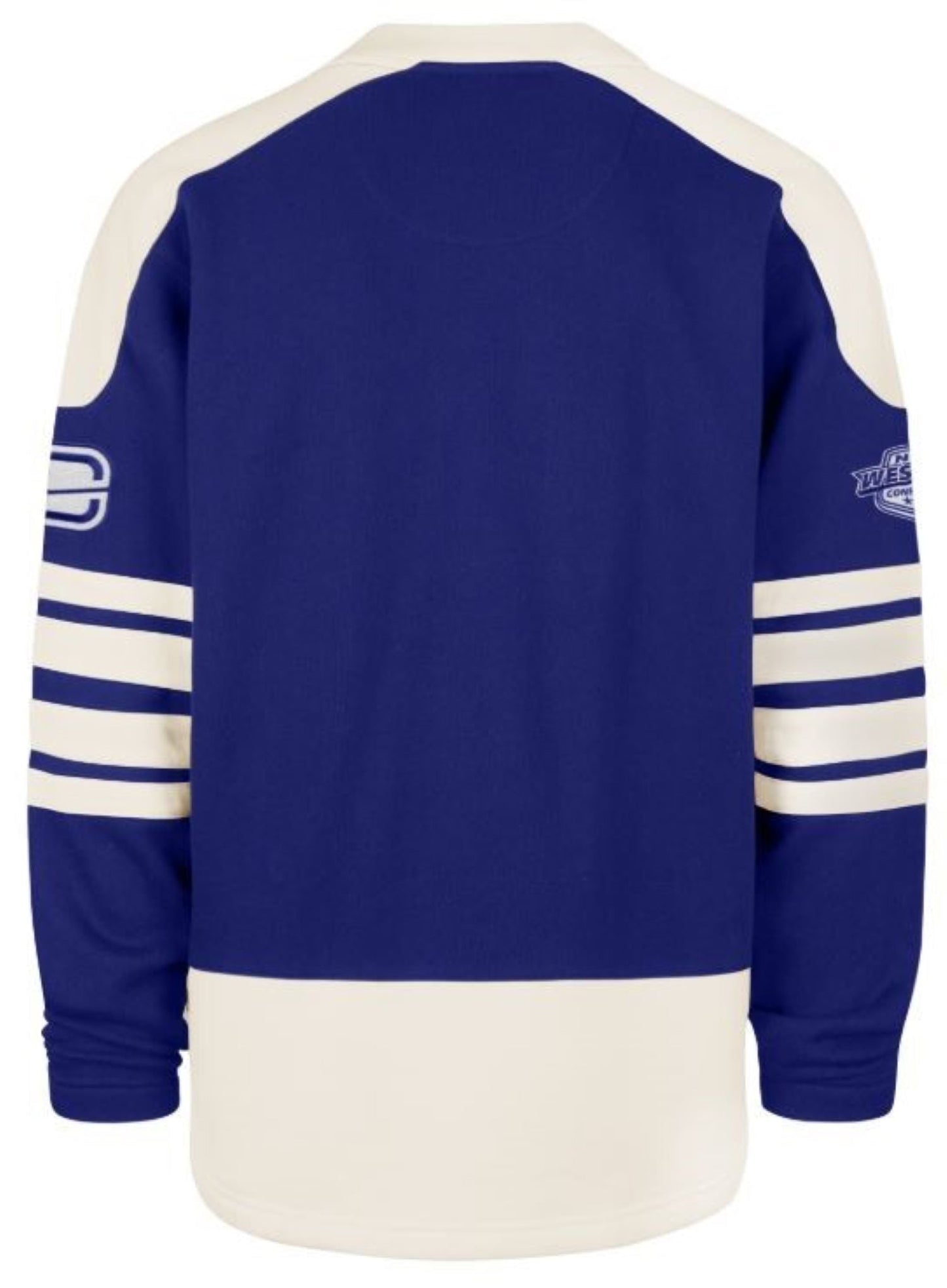 '47 NHL Vancouver Canucks Golden Age Sweep Check Eternal Lacer Fleece Hoodie - Blue/White