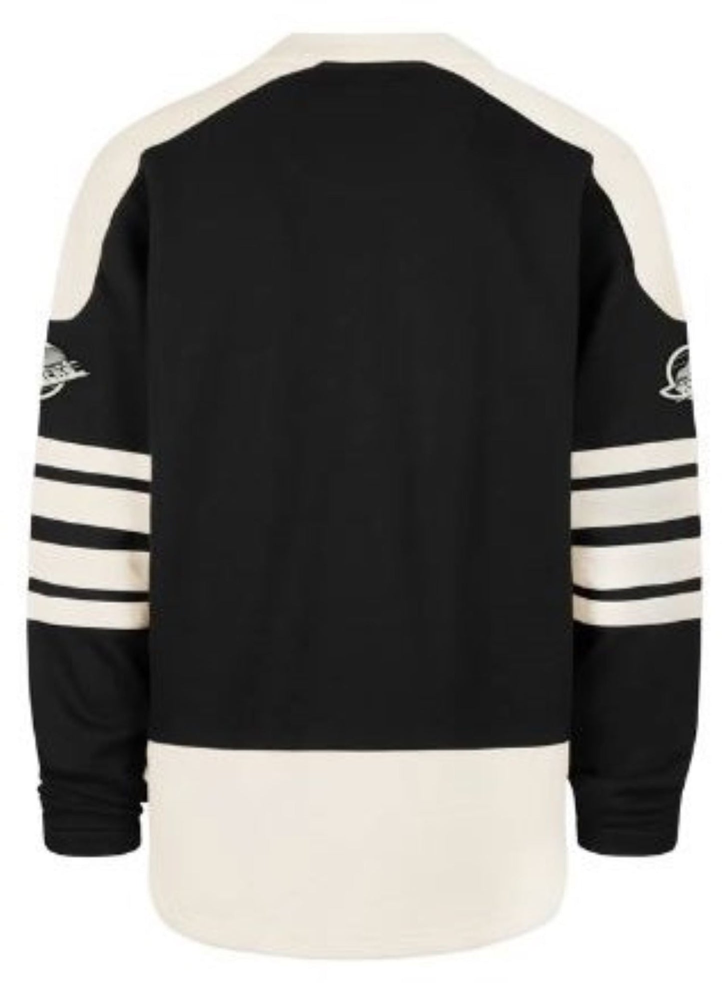 '47 NHL Vancouver Canucks Golden Age Sweep Check Eternal Lacer Fleece Hoodie - Black/White
