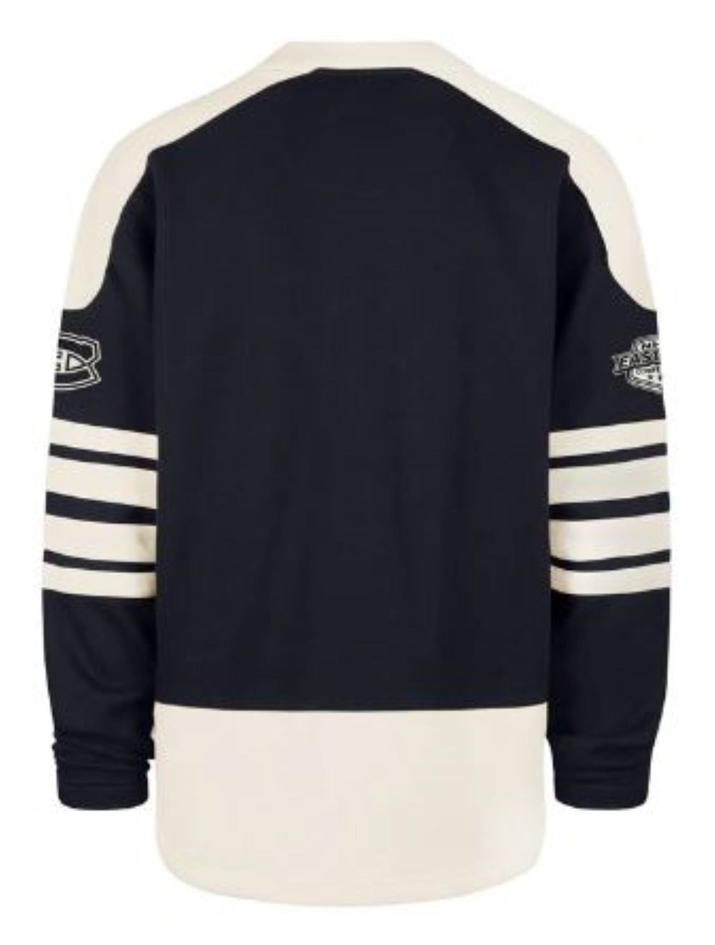 '47 NHL Montreal Canadiens Golden Age Sweep Check Eternal Lacer Fleece Hoodie - Navy/White