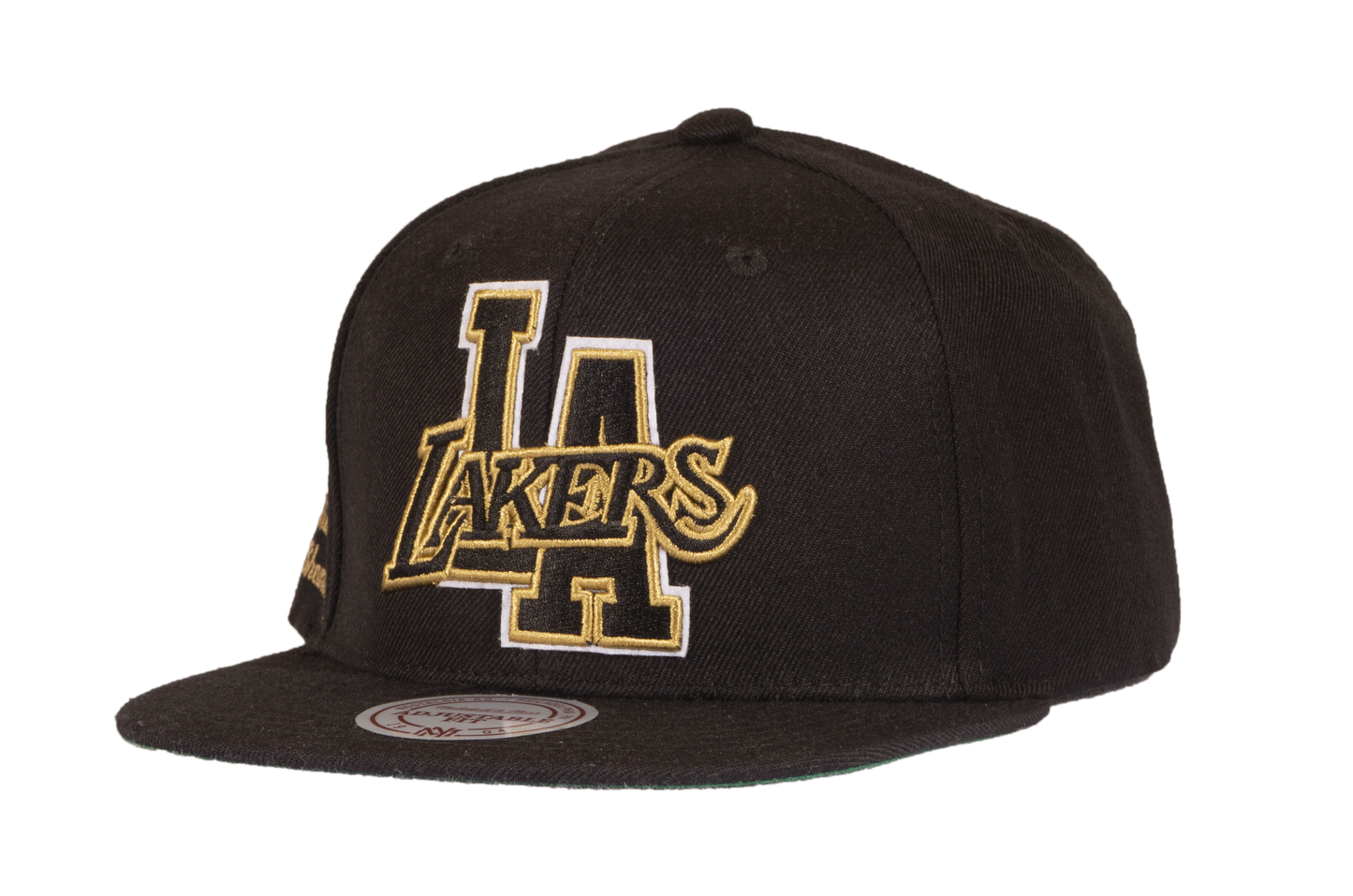 Men's Mitchell & Ness Los Angeles Lakers Black & Gold Graduation Snapback