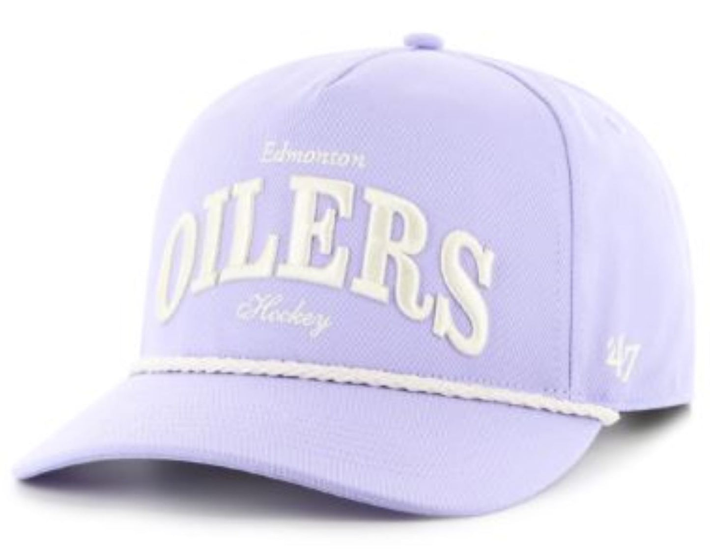 '47 NHL Edmonton Oilers Women's Gelato Hitch Rope Adjustable Hat - Purple