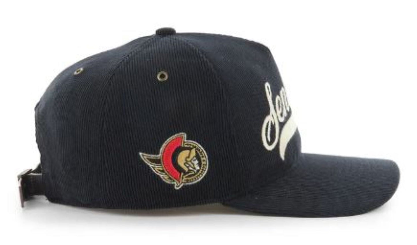 47 NHL Ottawa Senators Golden Age Cord Hitch RF Adjustable Hat - Black