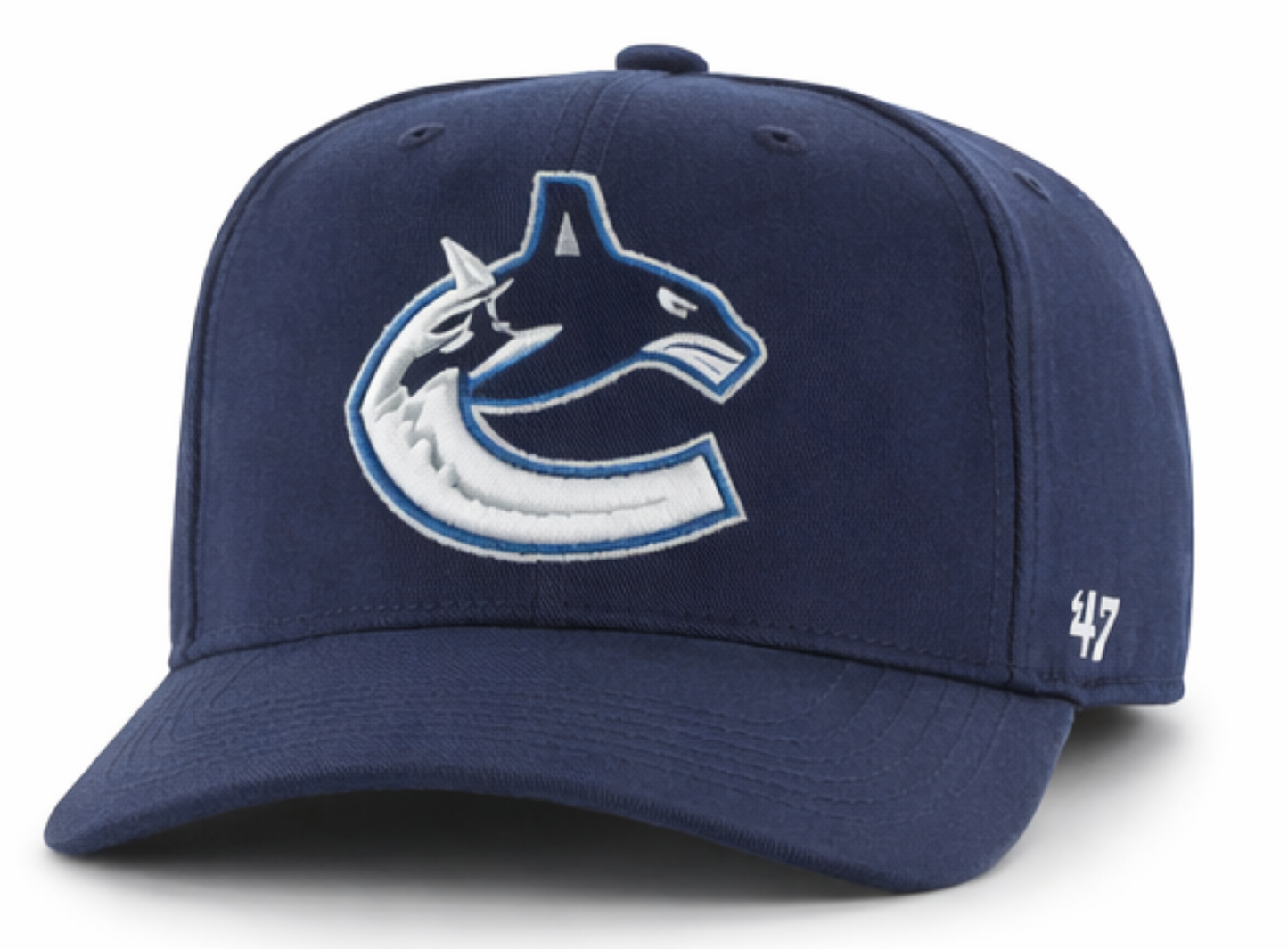 '47 NHL Vancouver Canucks Golden Age Replica Hitch Snapback Hat - Blue