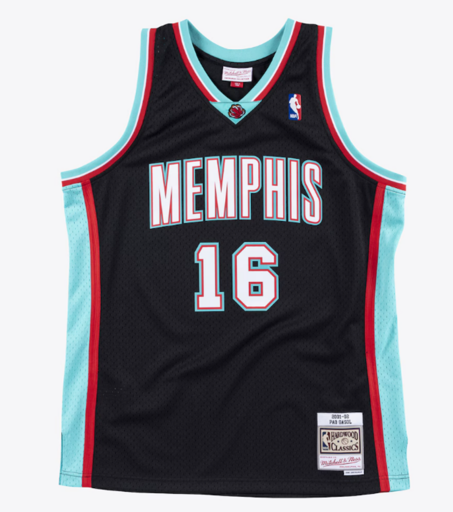 Men's Mitchell & Ness NBA Pau Gasol Memphis Grizzlies 2001/02 Hardwood Classics Swingman Jersey - Black