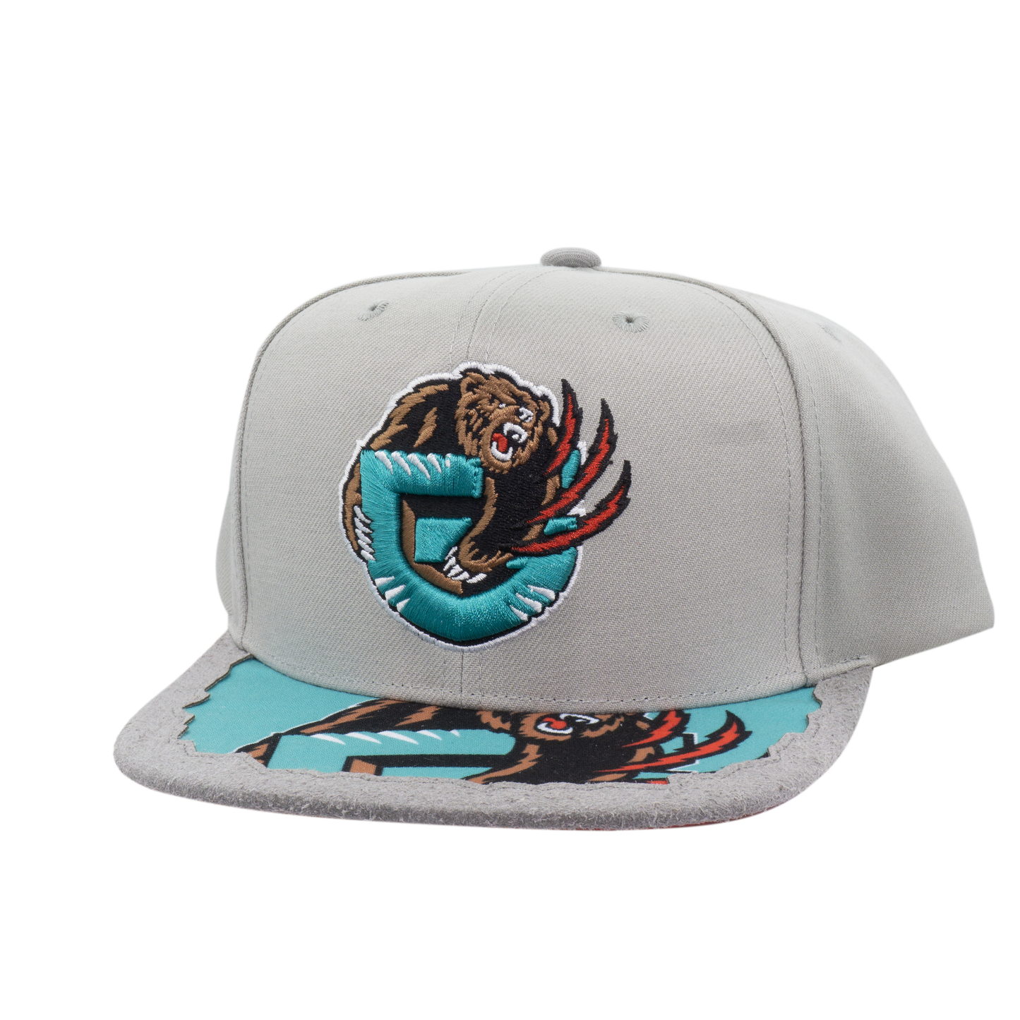 Men's Mitchell & Ness Gray Vancouver Grizzlies Munch Time Snapback Hat