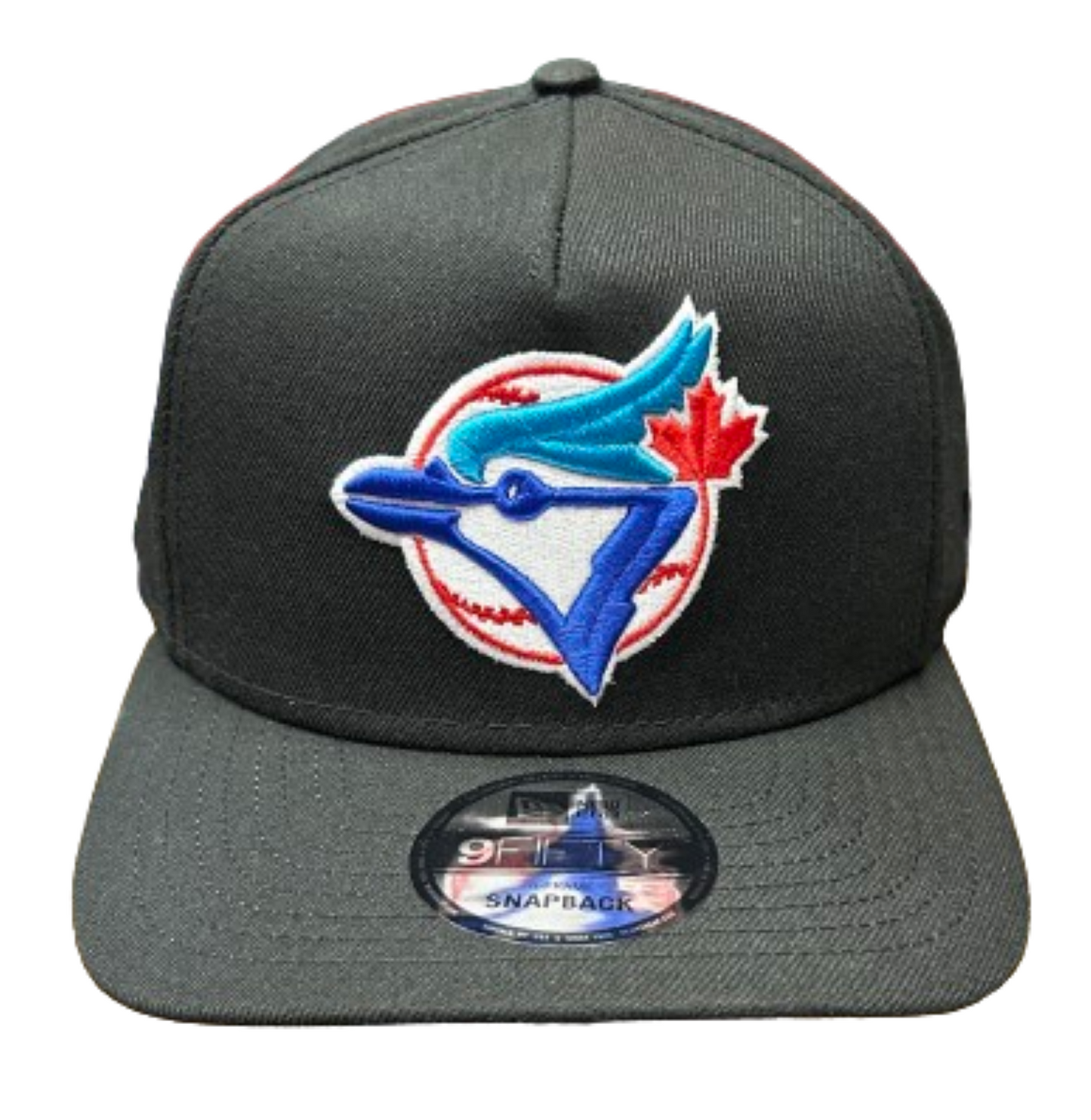 New Era MLB Toronto Blue Jays 9FIFTY A-Frame 1993 World Series Sidepatch Adjustable Snapback Hat - Black