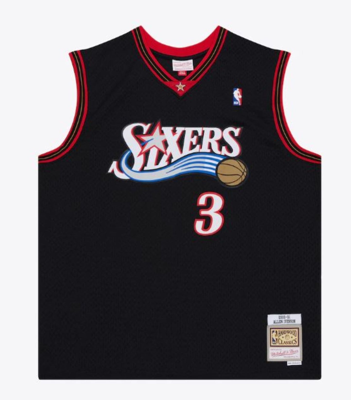 Mitchell & Ness NBA Allen Iverson Philadelphia 76ers 2000-01 Swingman Player Jersey - Black