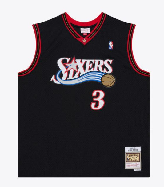 Mitchell & Ness NBA Allen Iverson Philadelphia 76ers 2000-01 Swingman Player Jersey - Black