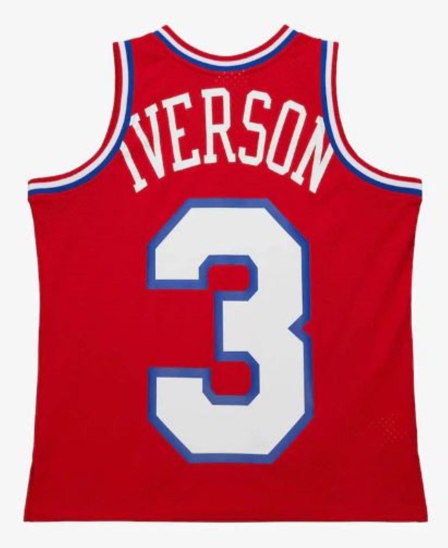 Mitchell & Ness NBA Philadelphia 76ers Allen Iverson Maxxed Out Fashion Jersey - Red