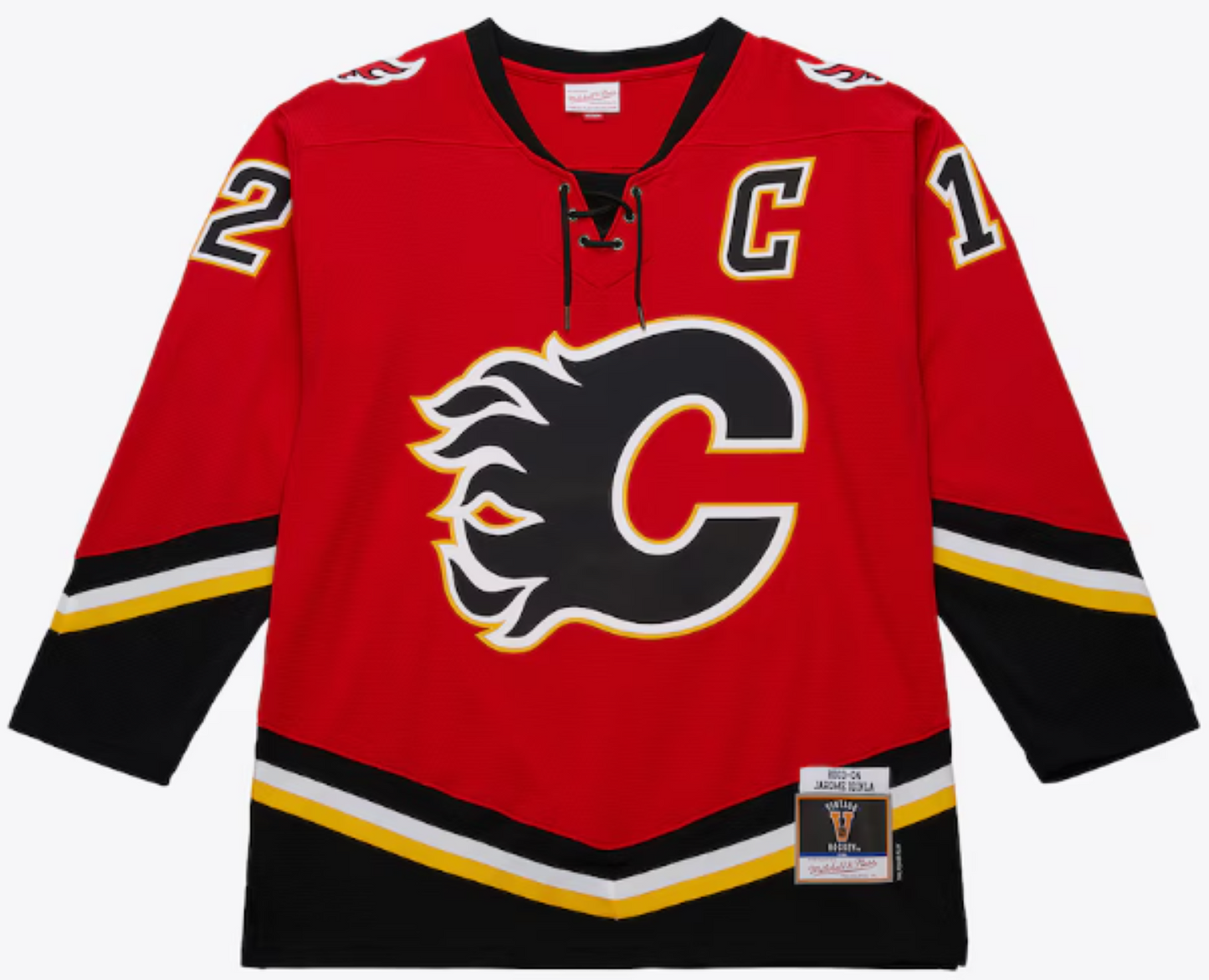 Mitchell & Ness NHL Jarome Iginla Calgary Flames 2003-04 Captain Jersey - Red/Black