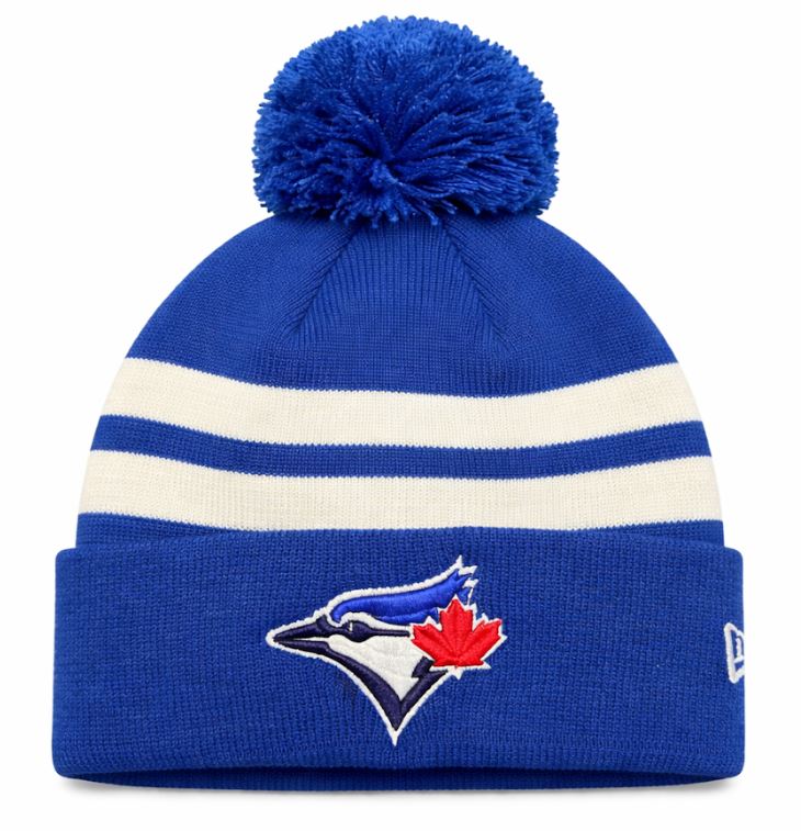 New Era MLB Toronto Blue Jays Cuffed Knit Beanie - Royal/White
