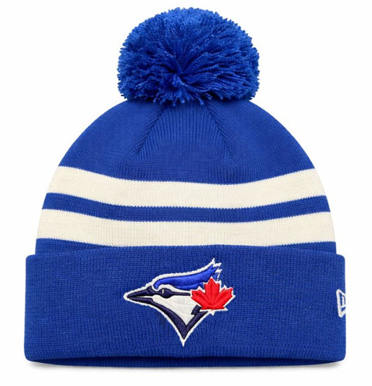 New Era MLB Toronto Blue Jays Cuffed Knit Beanie - Royal/White