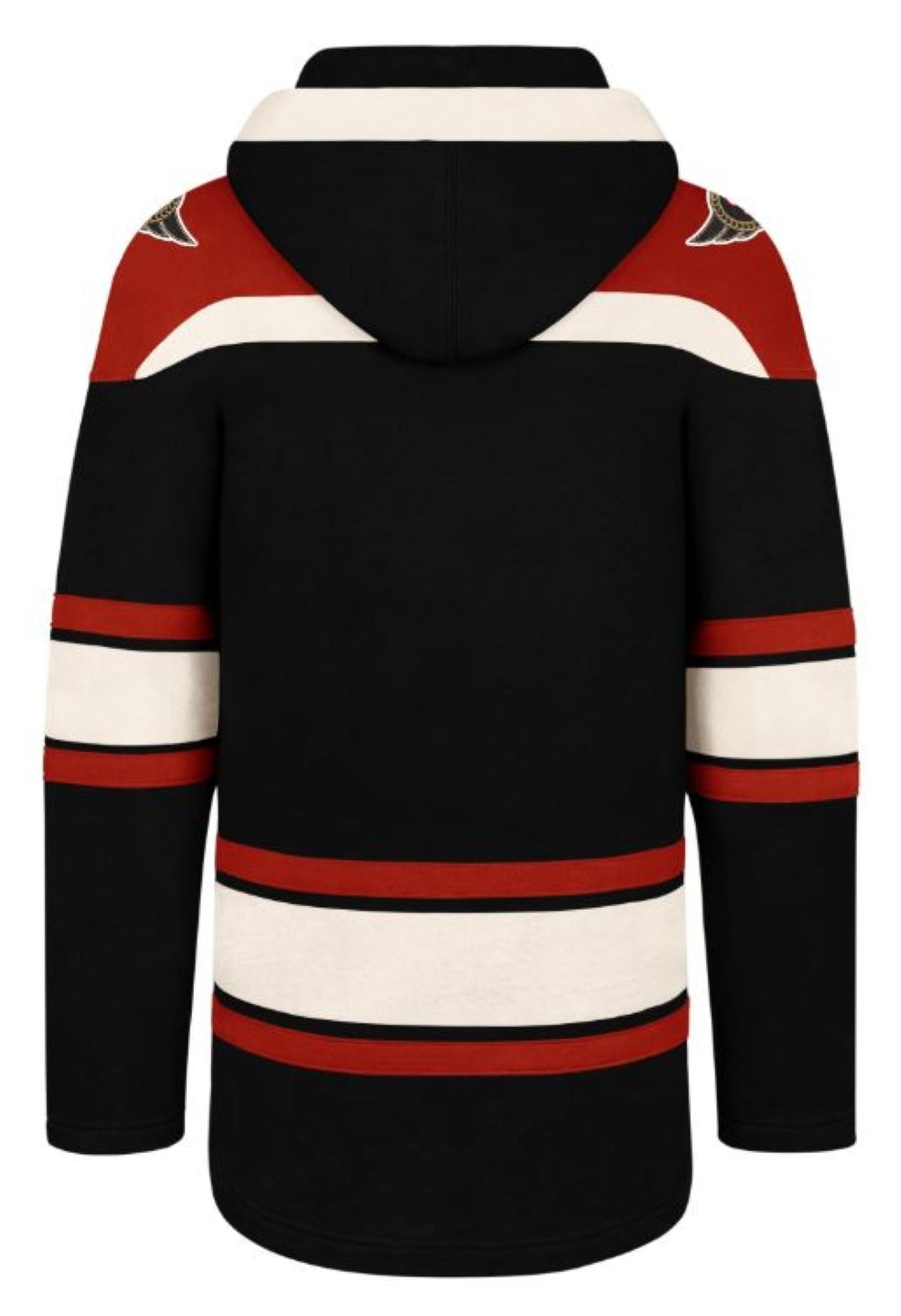 '47 NHL Ottawa Senators Lacer Fleece Hoodie - Black/Red