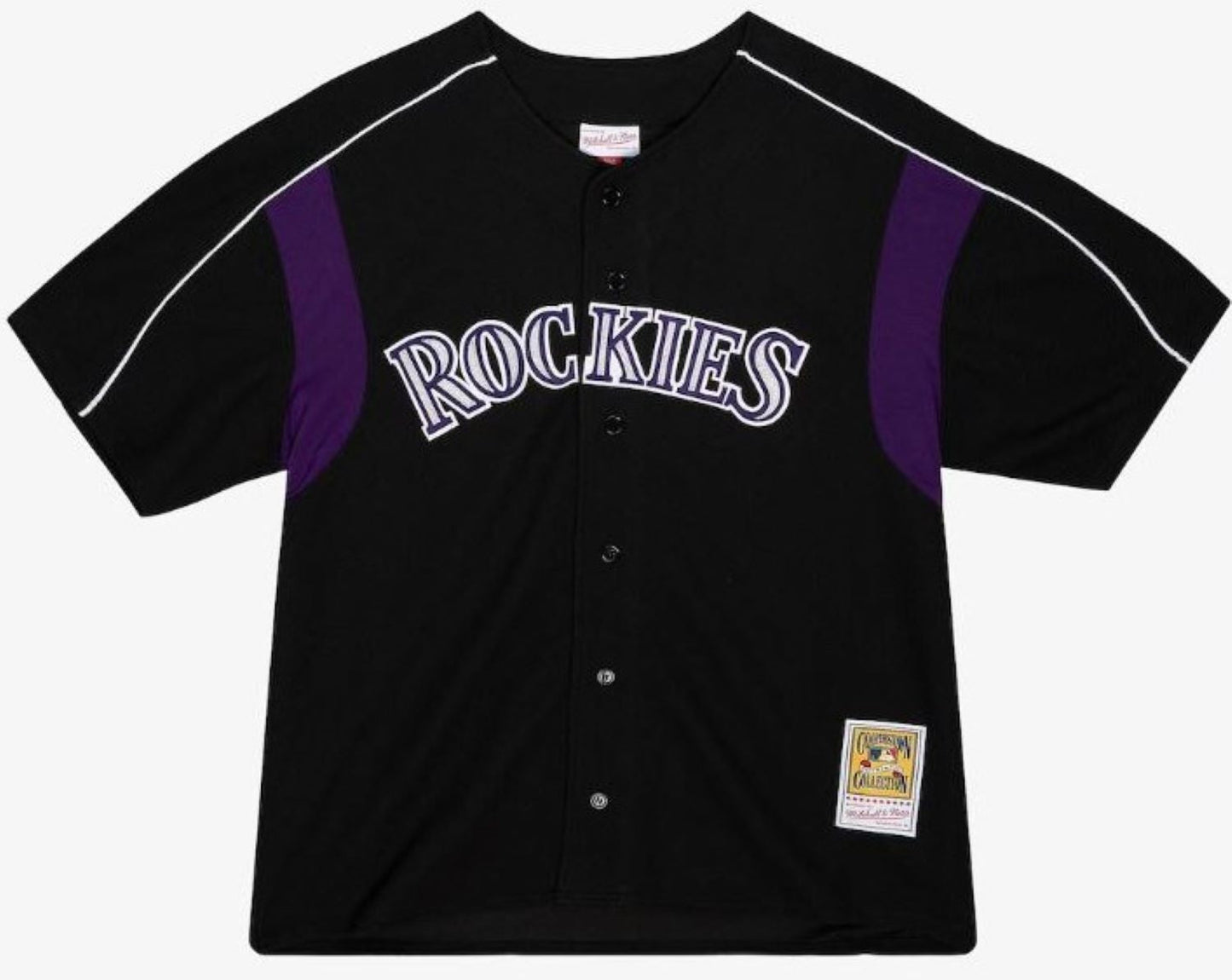 Mitchell & Ness MLB Larry Walker Colorado Rockies 2003 Player Jersey - Black/Purple