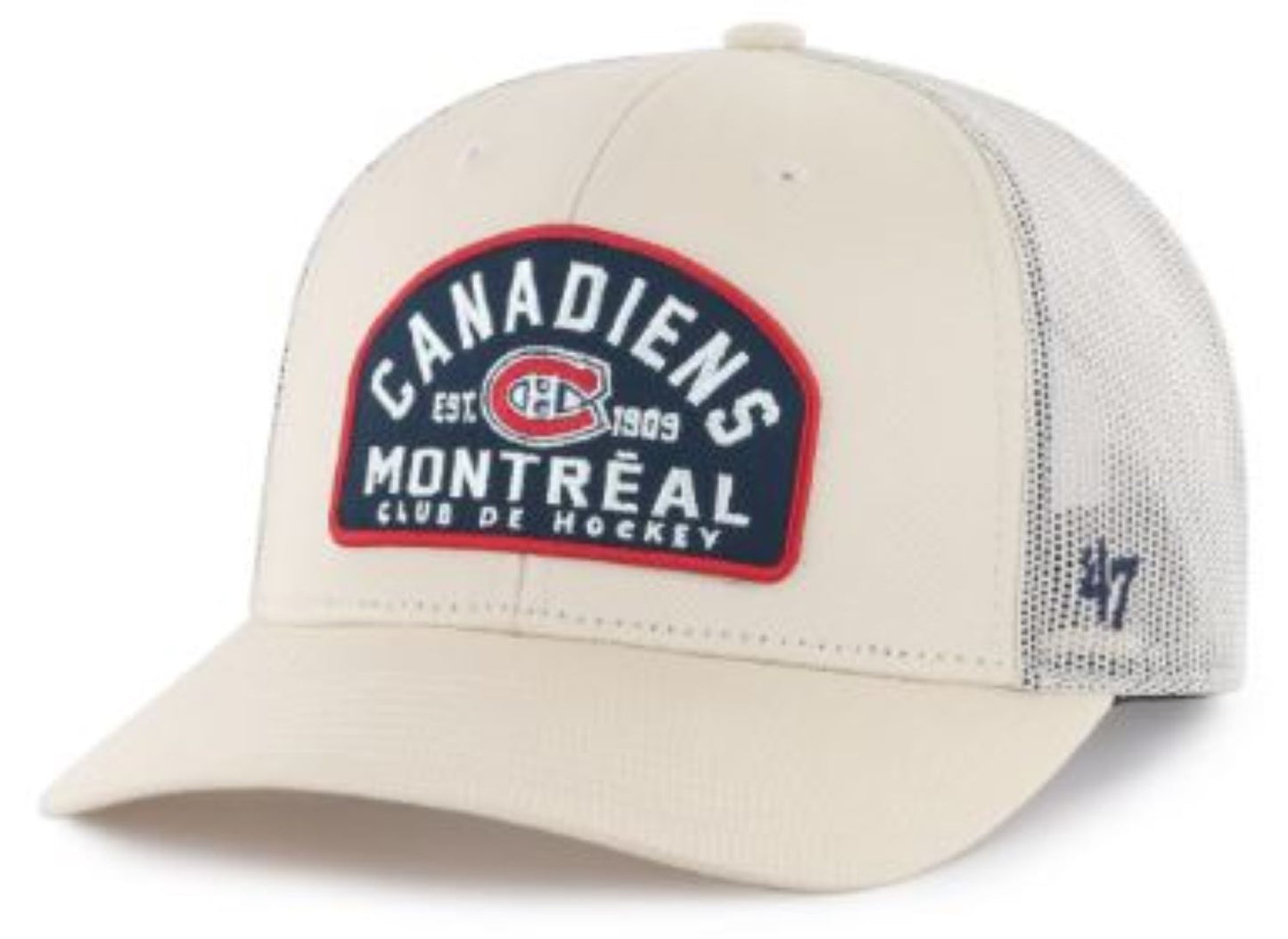 47 NHL Montreal Canadiens Leland Trucker Mesh Adjustable Hat - Off White