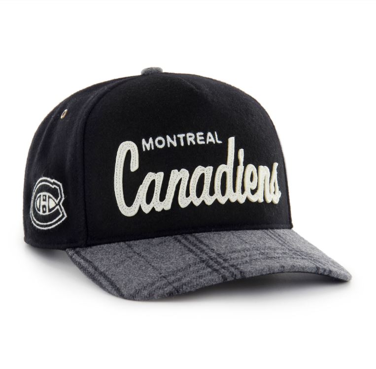 '47 NHL Montreal Canadiens Windowpane Plaid Hitch RF Adjustable - Navy/Grey