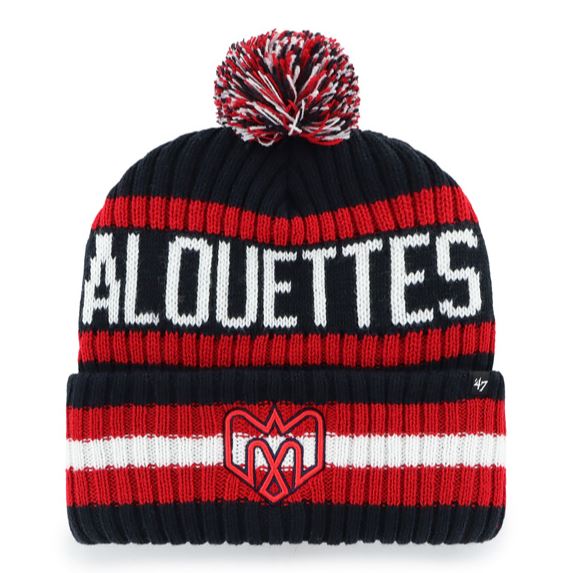47 CFL Montreal Alouettes Bering Cuff Knit Hat - Red/Black