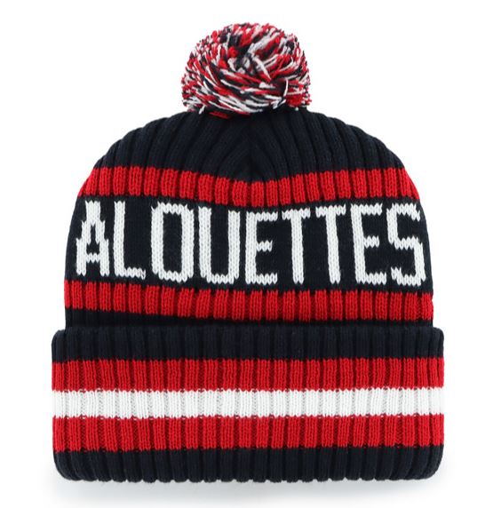 47 CFL Montreal Alouettes Bering Cuff Knit Hat - Red/Black