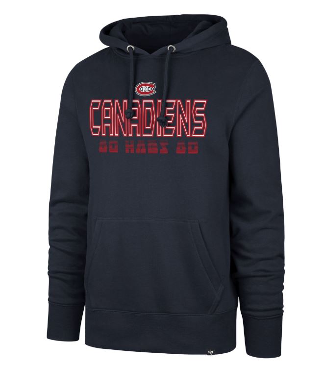'47 NHL Montreal Canadiens Byline Headline Hoodie - Black