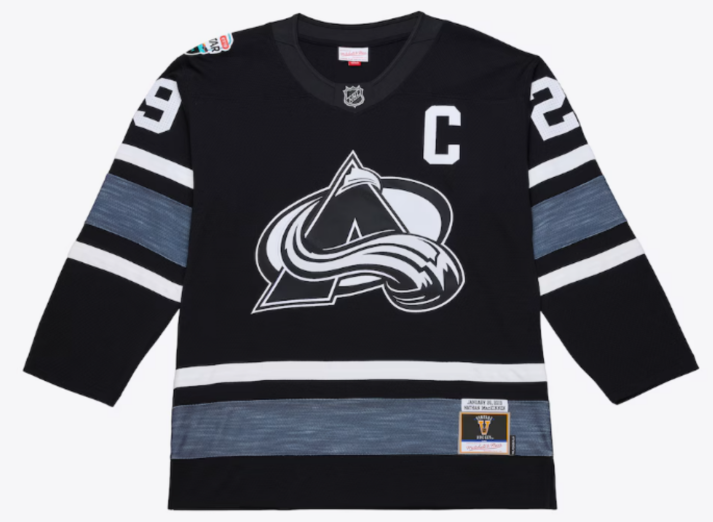 Mitchell & Ness NHL 2019 All-Star Game Colorado Avalanche Nathan MacKinnon Jersey - Black/White